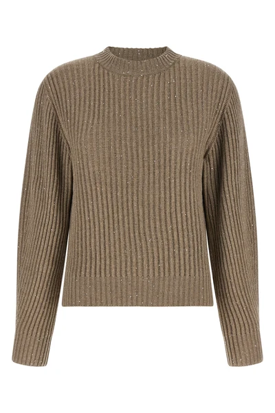 sparkling cashmere and wool blend sweater