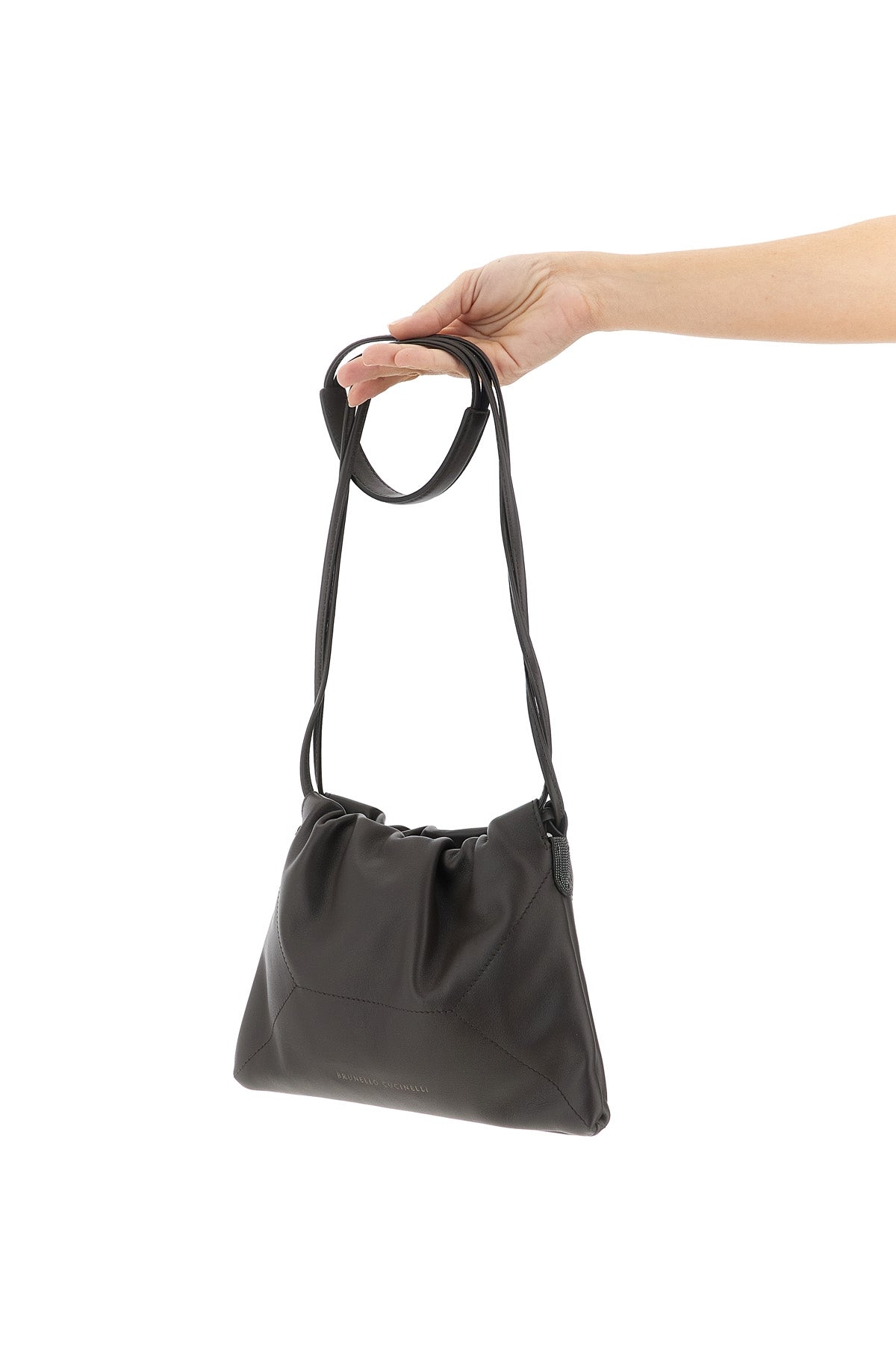 BRUNELLO CUCINELLI OS calf leather bc duo pouch