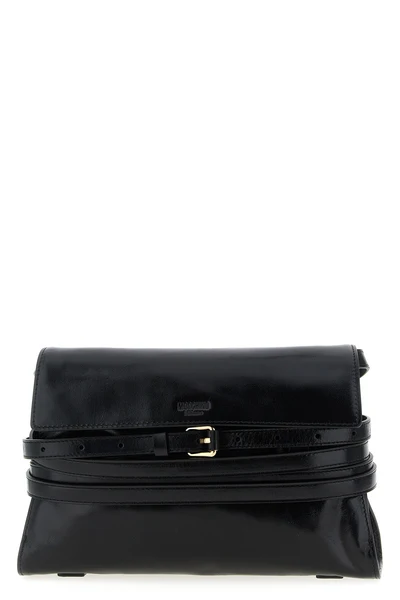 tie me leather shoulder strap