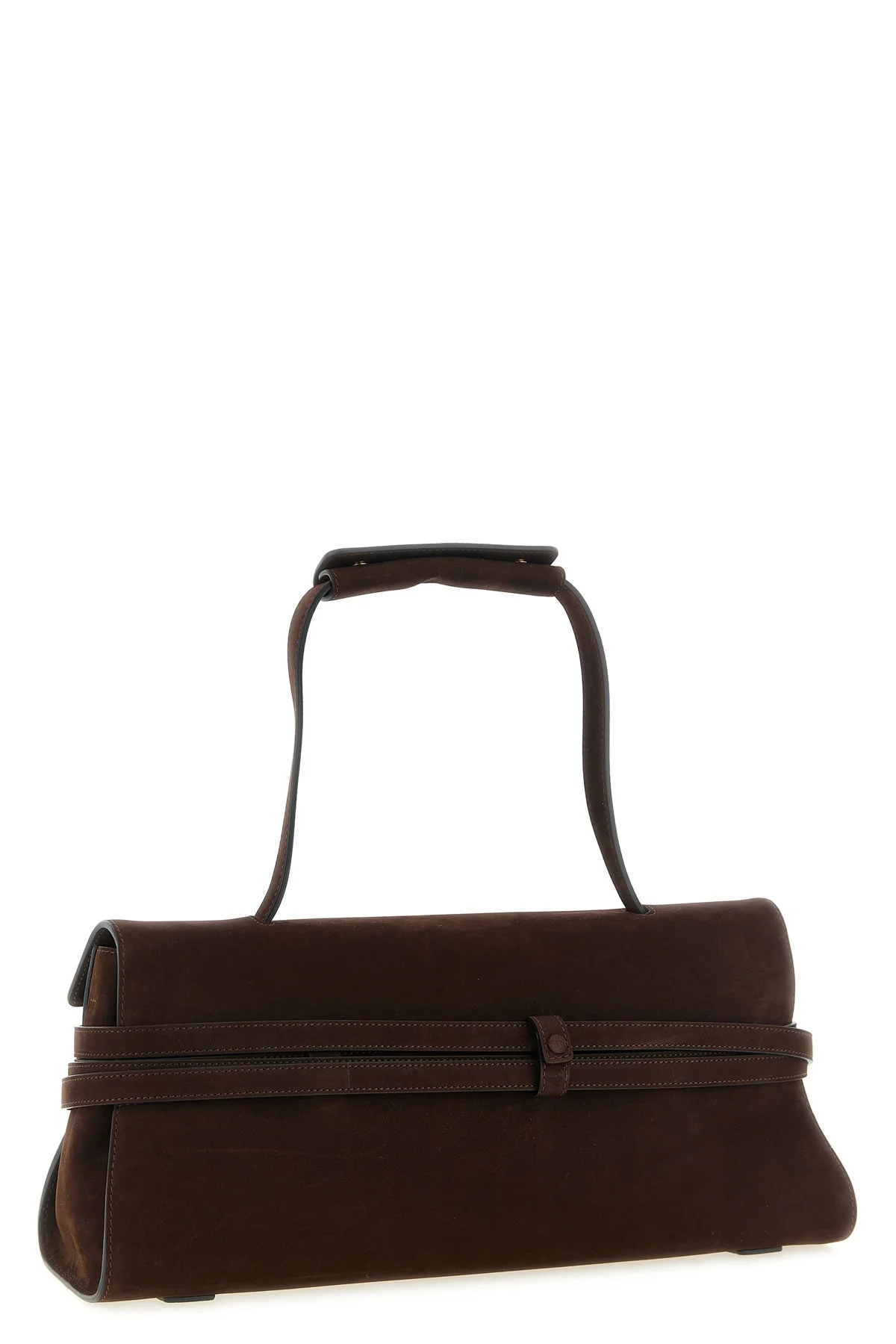 MOSCHINO OS the moschino tie me shoulder bag in fine nubuck leather redefines the codes of