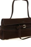 the moschino tie me shoulder bag in fine nubuck leather redefines the codes of