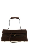 the moschino tie me shoulder bag in fine nubuck leather redefines the codes of