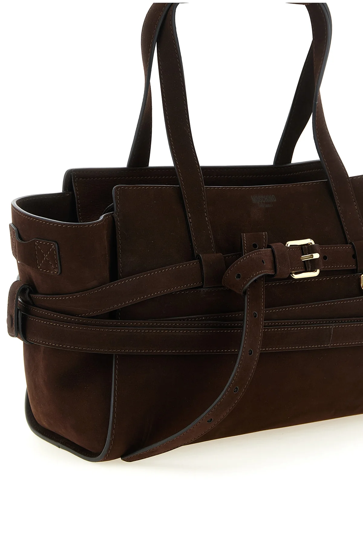 the moschino tie me handbag is expertly