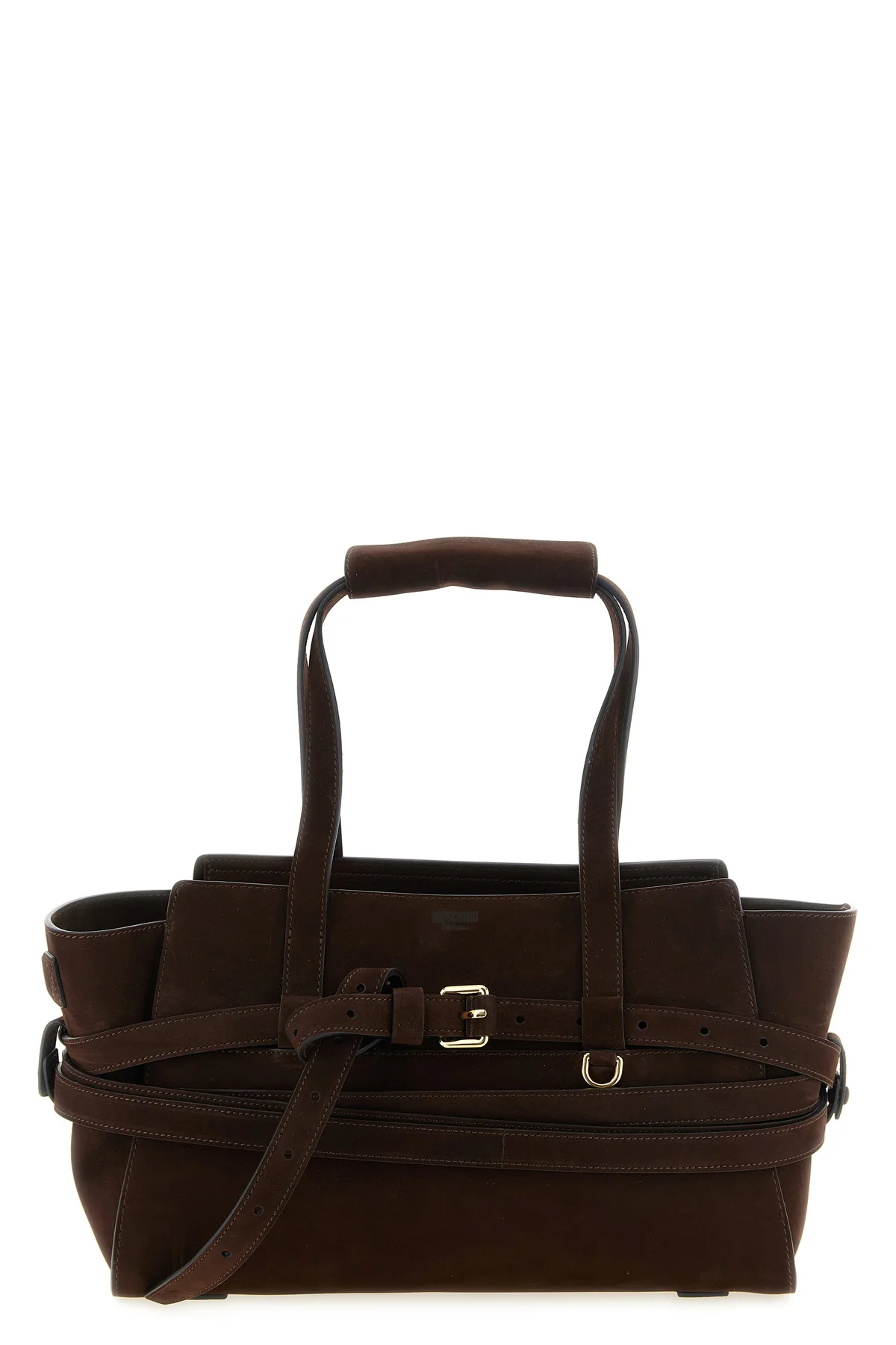MOSCHINO OS the moschino tie me handbag is expertly