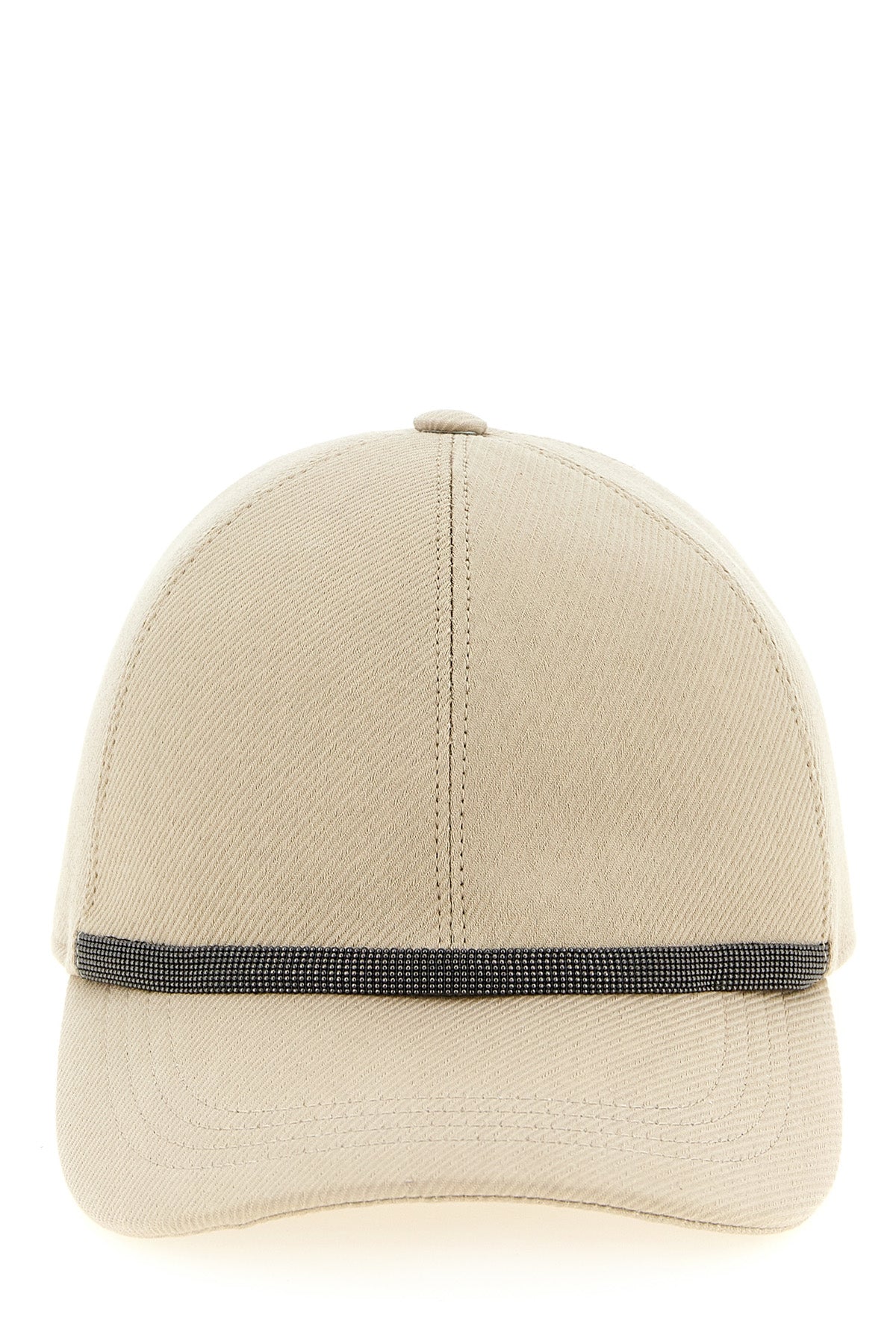 BRUNELLO CUCINELLI L diagonal pattern cotton blend hat