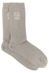 brunello cucinelli mid-calf socks