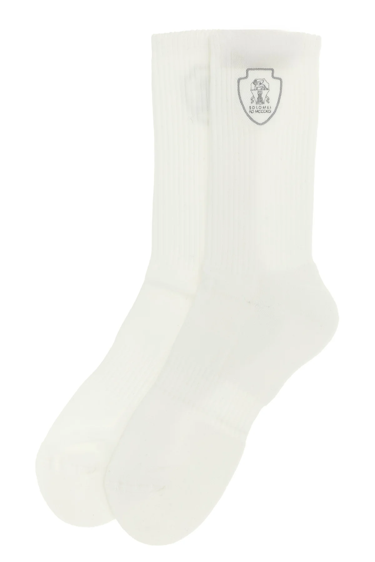 ribbed techno cotton knit socks
