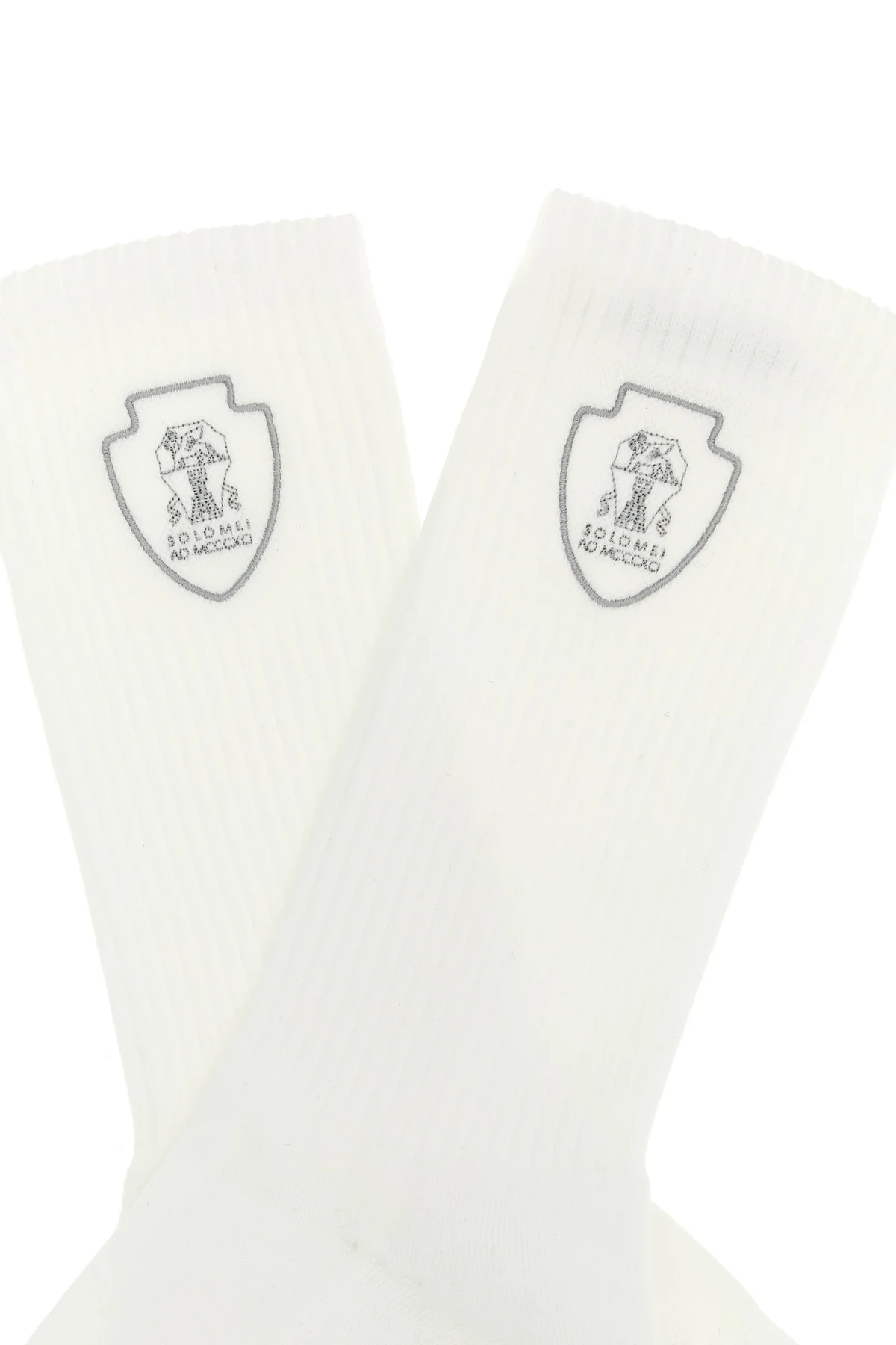 ribbed techno cotton knit socks