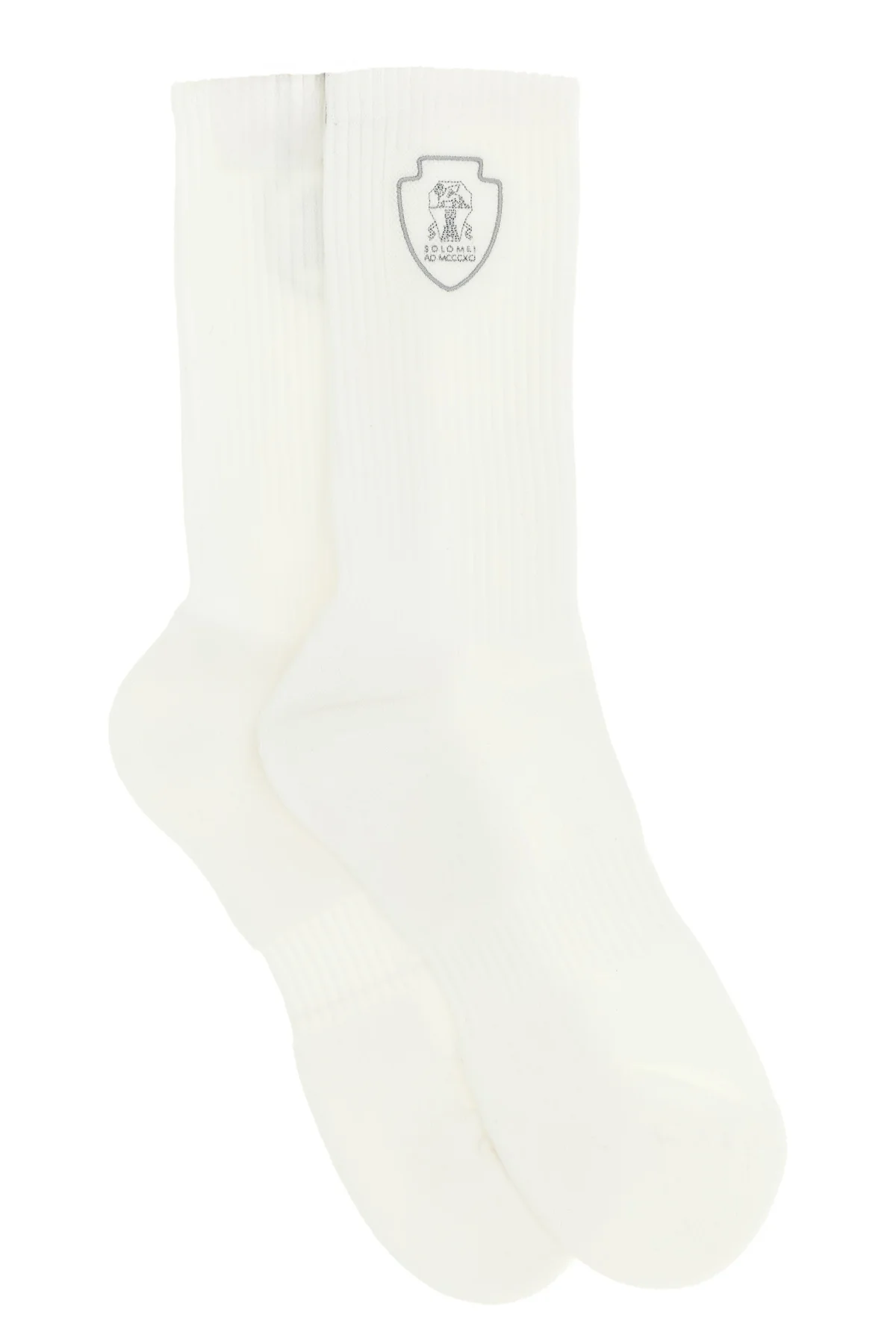 BRUNELLO CUCINELLI M ribbed techno cotton knit socks