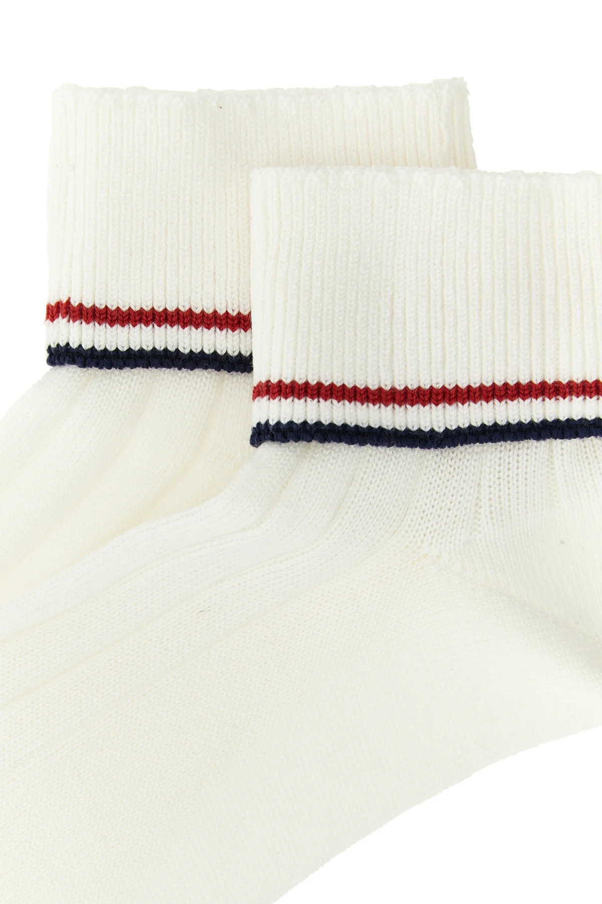 brunello cucinelli pure cotton socks are distinguished by a rigorous ribbed work