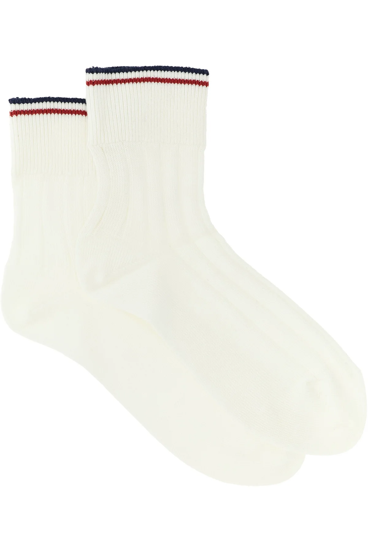 brunello cucinelli pure cotton socks are distinguished by a rigorous ribbed work