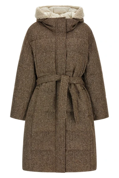 brunello cucinelli down jacket redefines the codes of winter outerwear through m