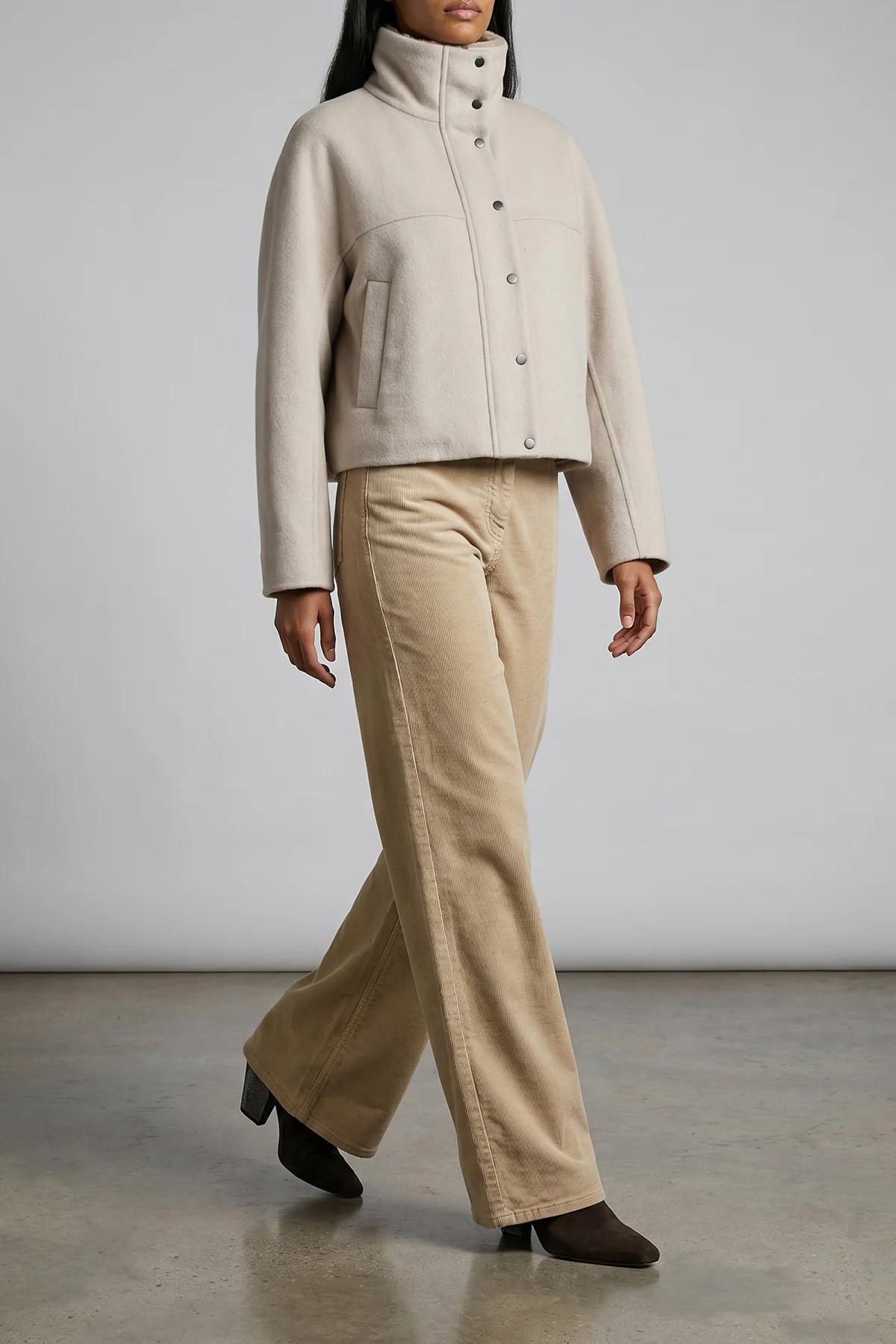 virgin wool and cashmere blend coat