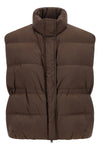 vest in quilted water-repellent fabric
