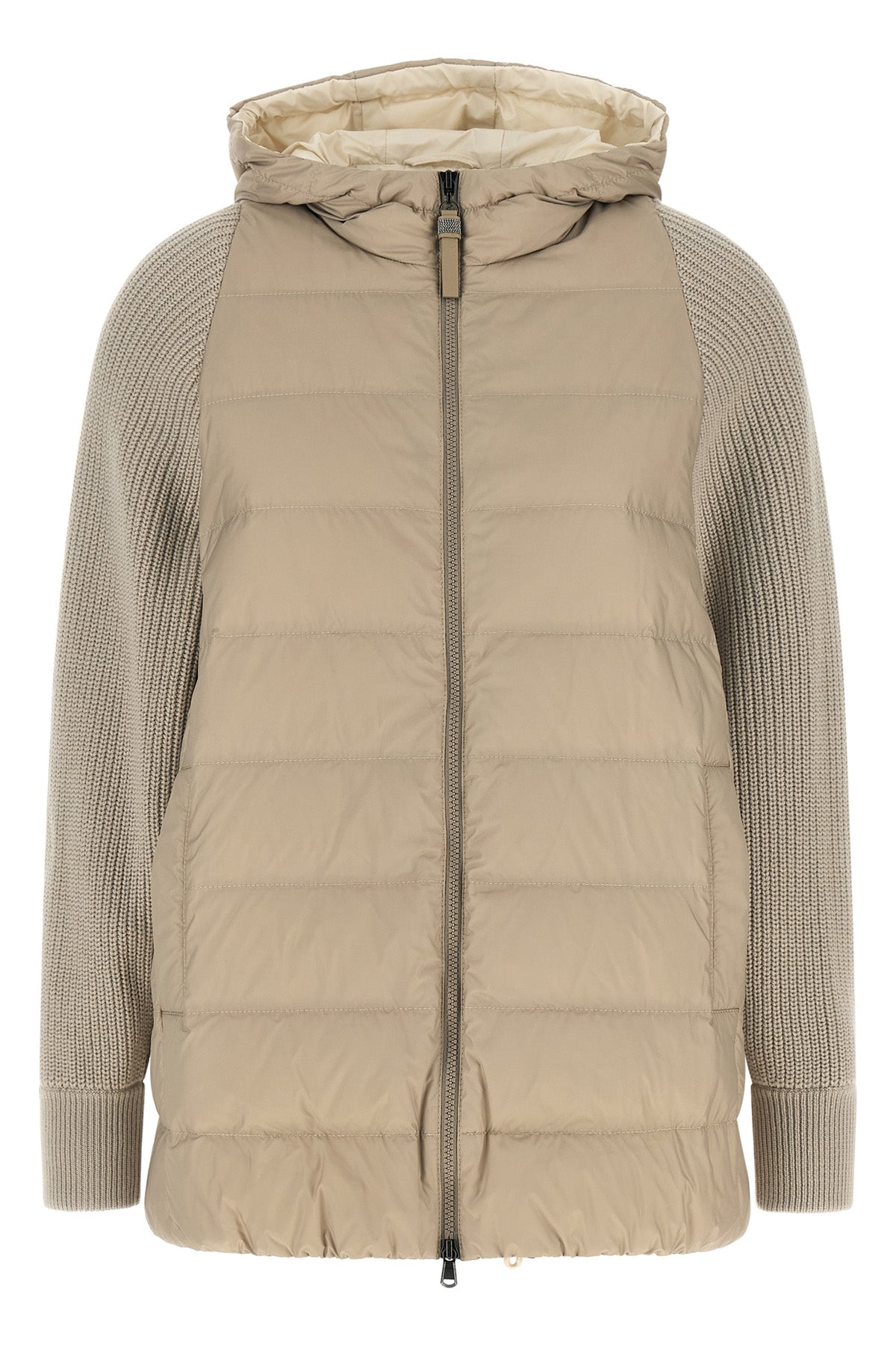 BRUNELLO CUCINELLI 38 quilted and padded water-repellent matte nylon down jacket