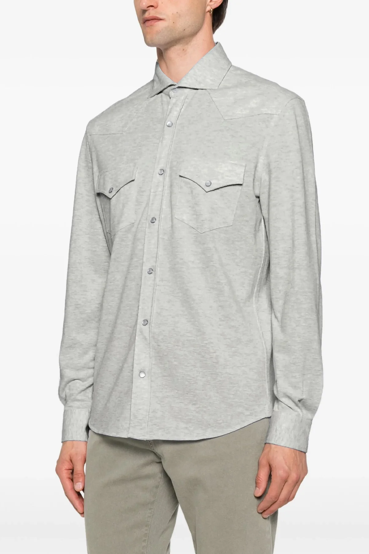 BRUNELLO CUCINELLI L cotton piqué shirt