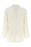silk crêpe blazer jacket