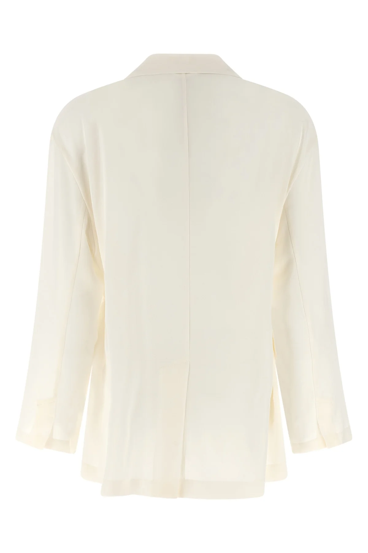 silk crêpe blazer jacket