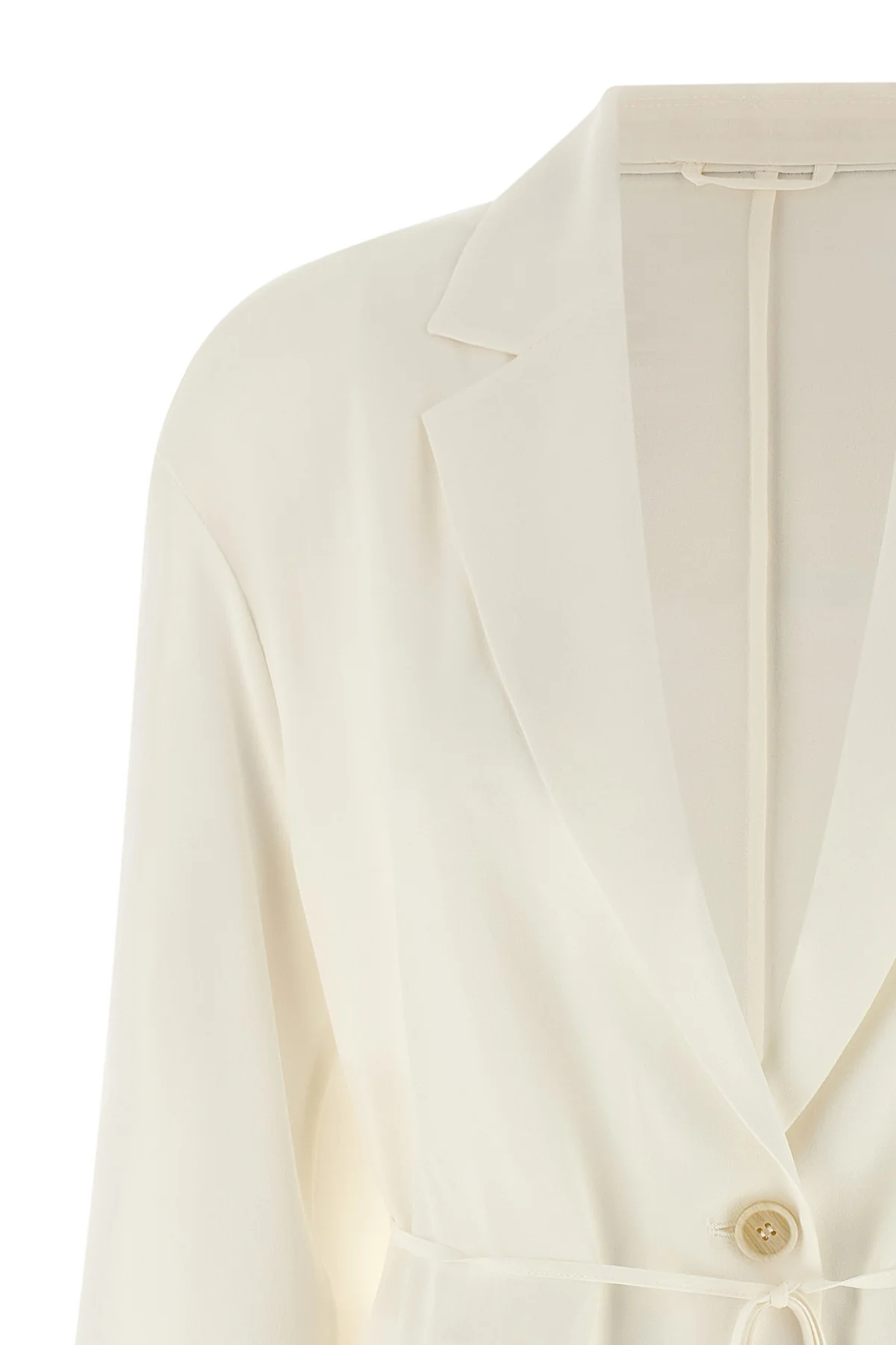 silk crêpe blazer jacket
