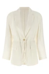 silk crêpe blazer jacket