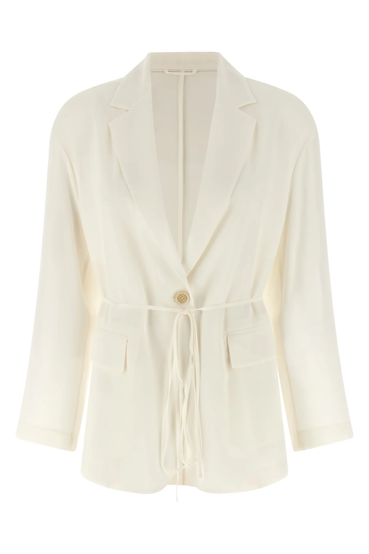 silk crêpe blazer jacket