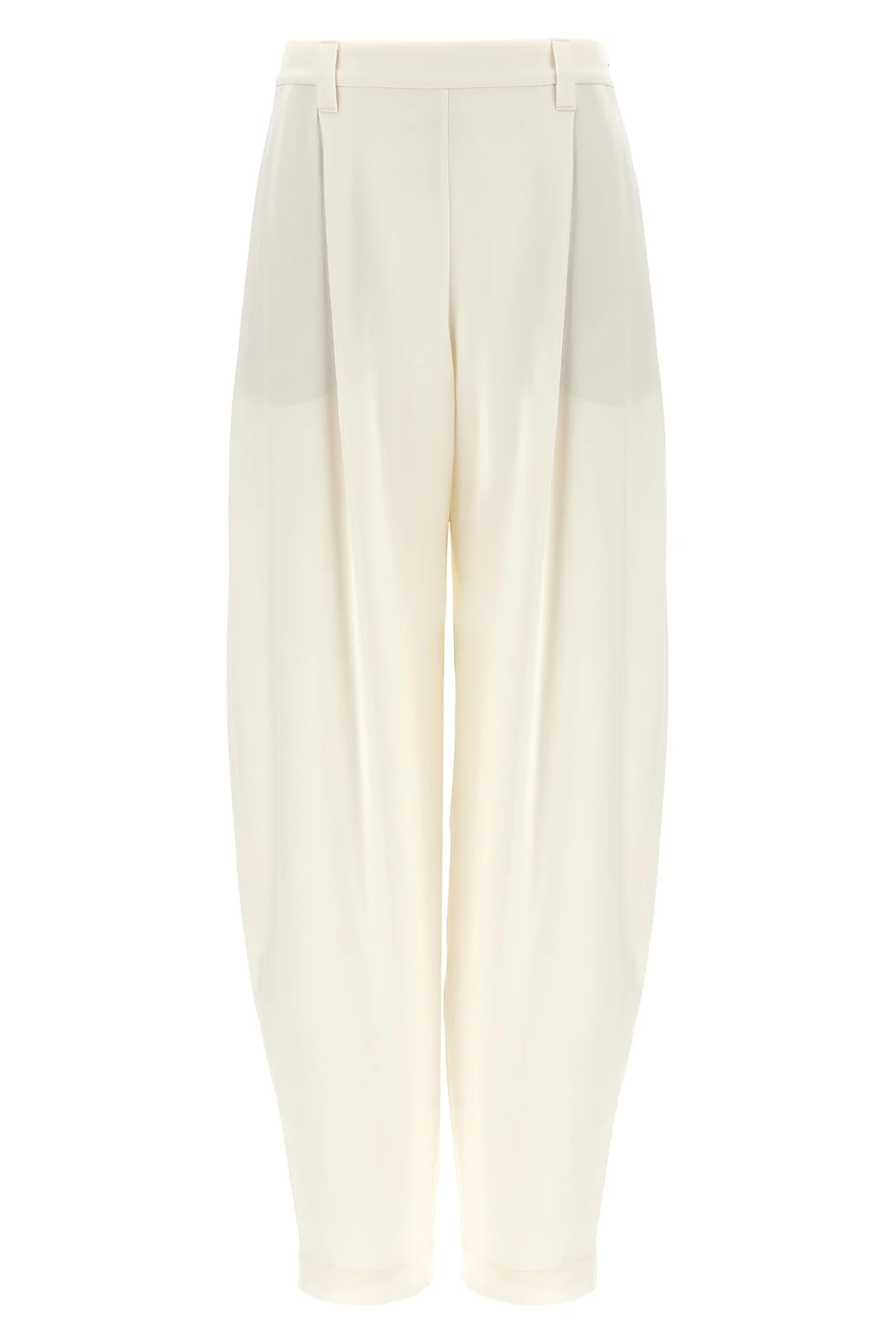 slouchy pure silk crepe sablè pants
