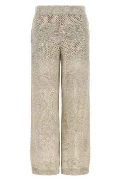 brunello cucinelli dazzling abstact leaf trousers define a new concept of sart