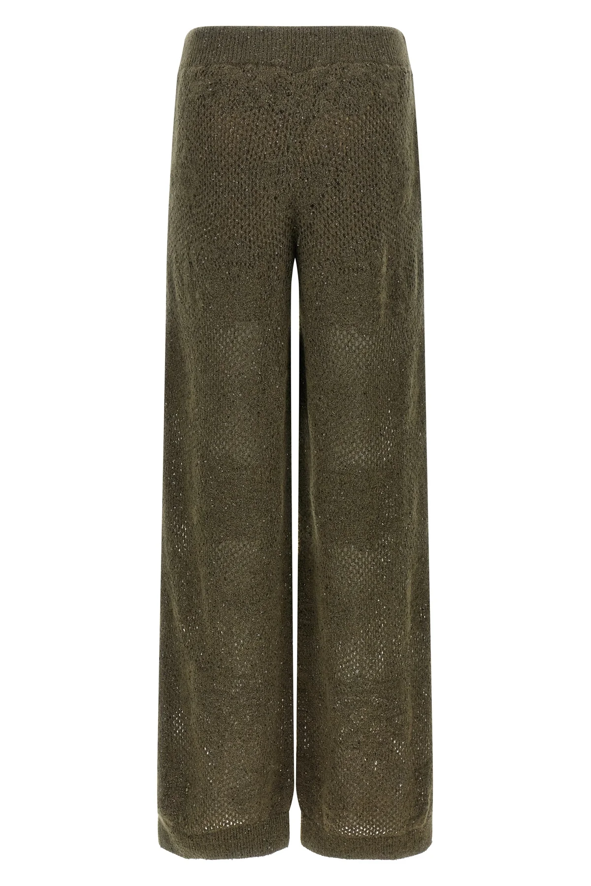 brunello cucinelli track flower lace trousers redefine the concept of relaxed