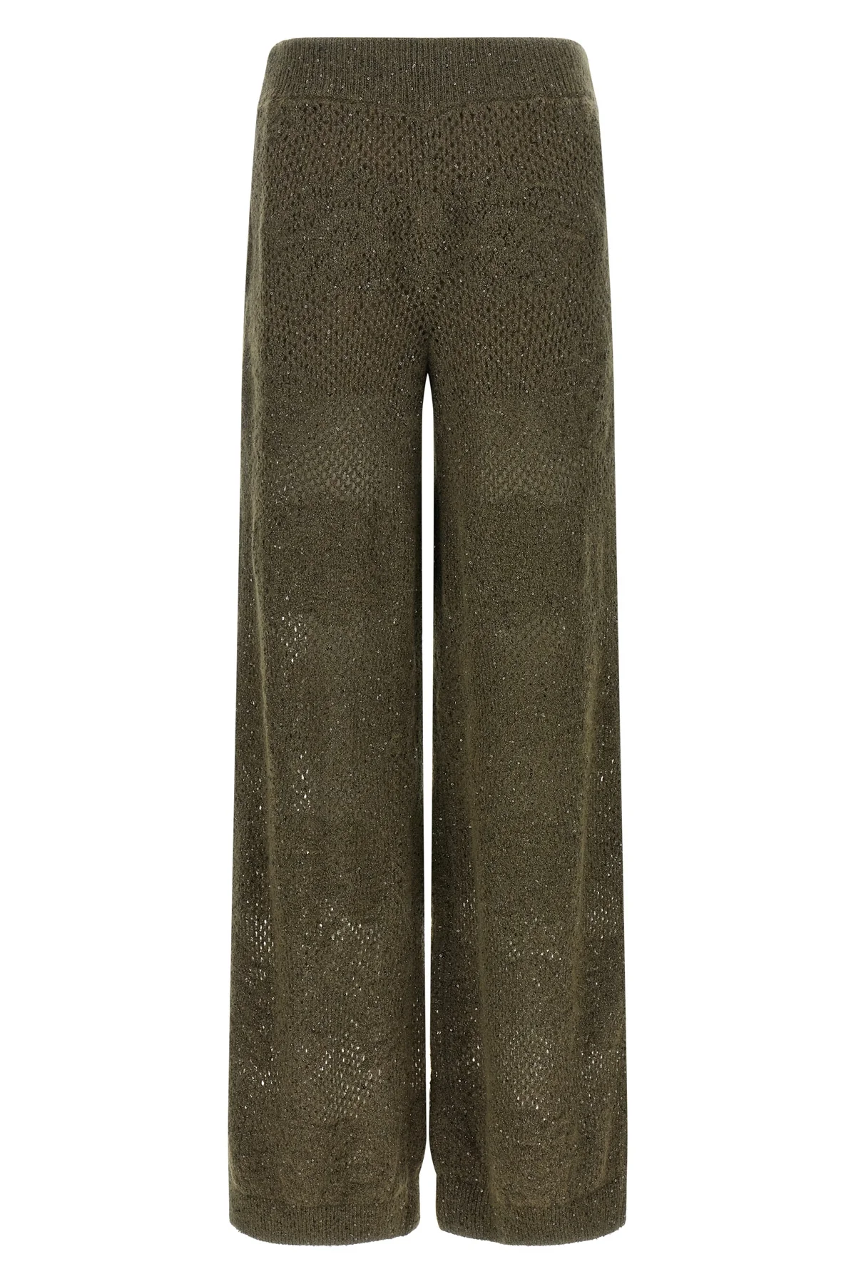 brunello cucinelli track flower lace trousers redefine the concept of relaxed