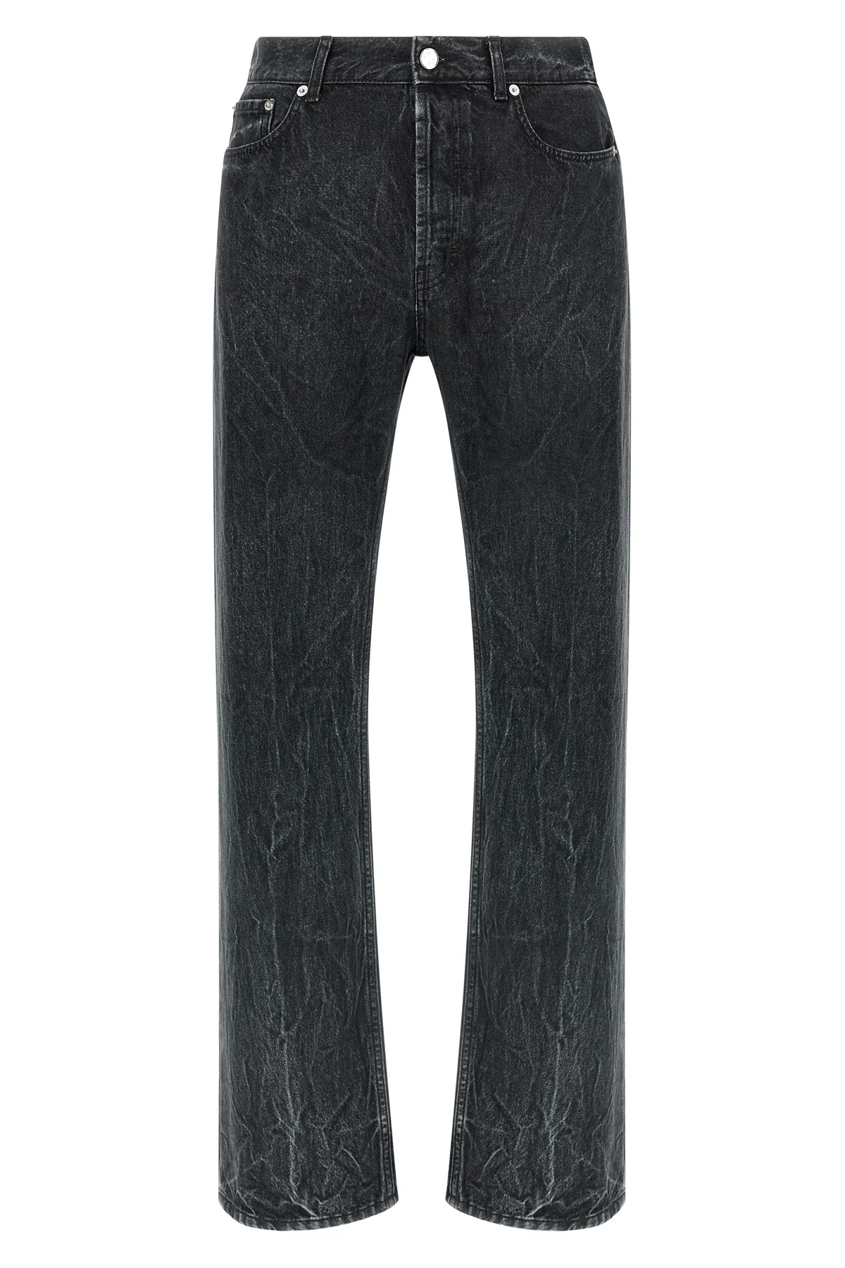 SÉFR 34 classic cut jeans in right-handed italian cotton twill 12oz black marble wash