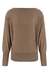 sweater in lightweight viscose blend and lamé yarn
