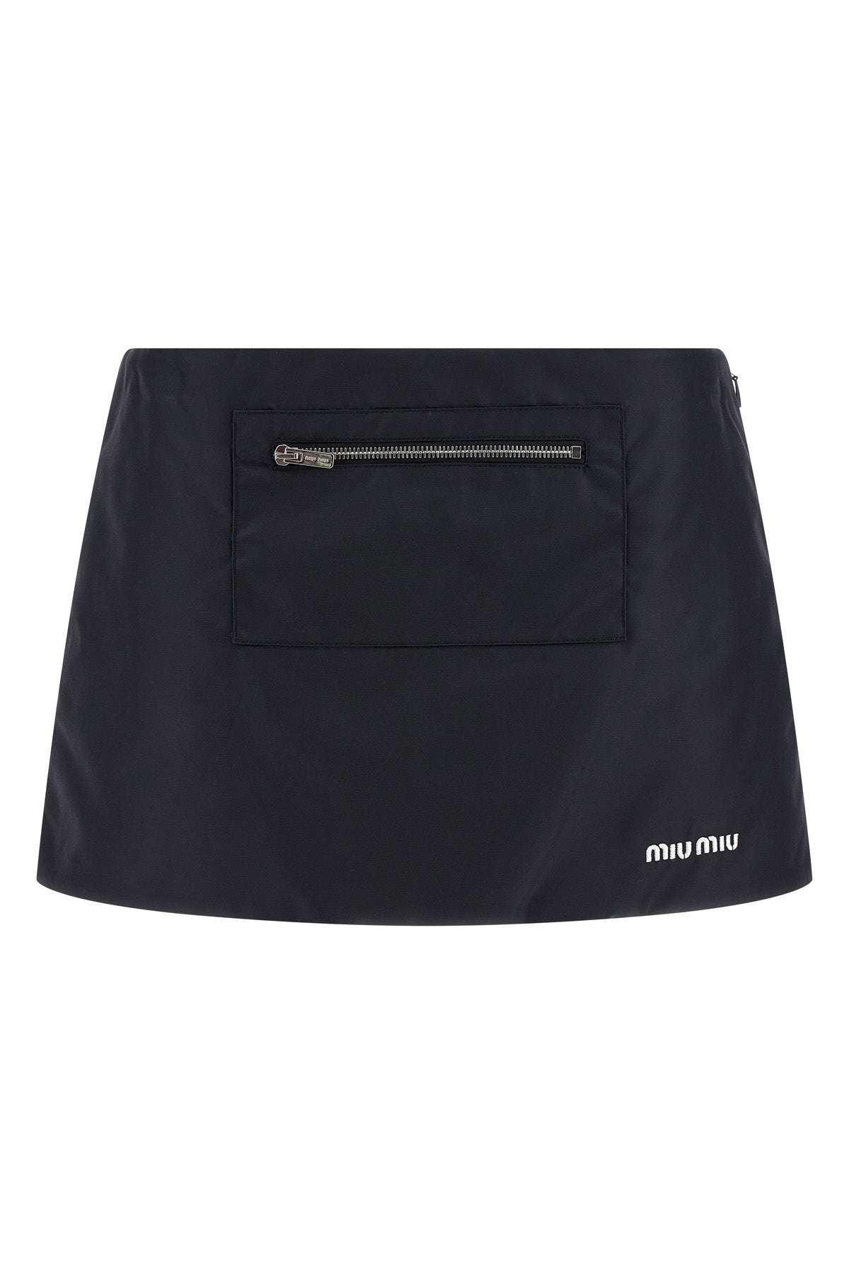 MIU MIU 40 padded nylon mini skirt