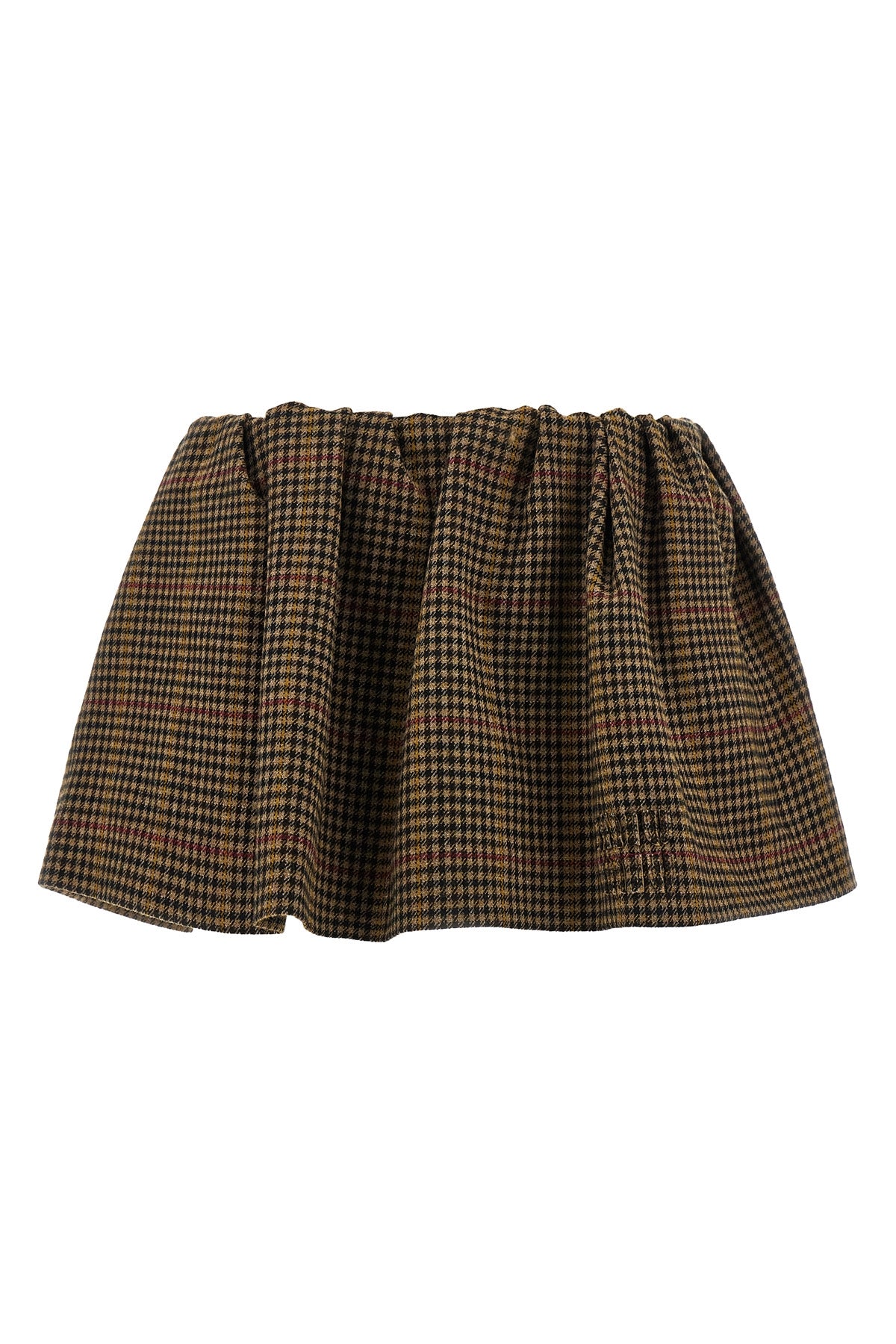 MIU MIU 38 houndstooth wool mini skirt