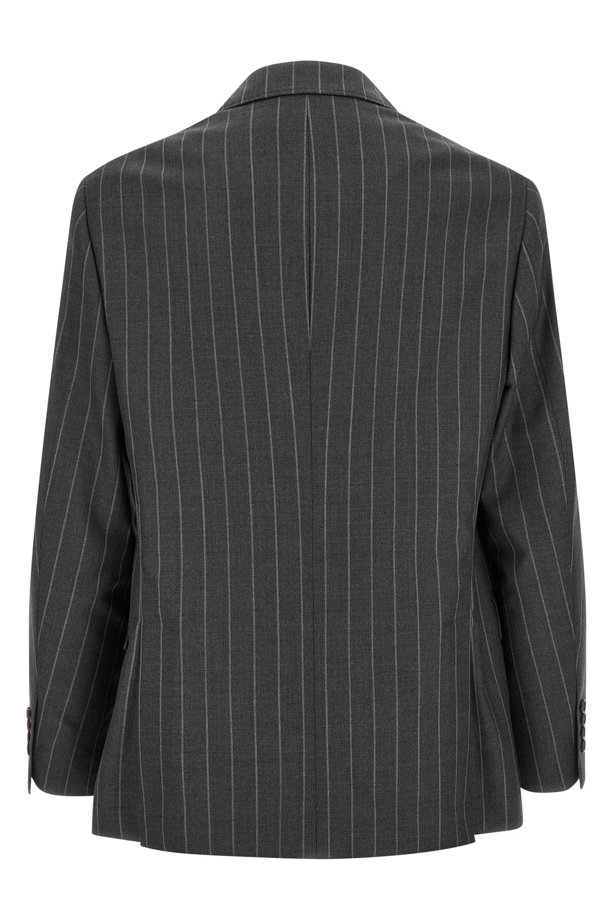 BRUNELLO CUCINELLI 46 150s wide pinstriped batavia blazer in virgin wool