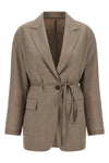 cool wool mélange single-breasted blazer