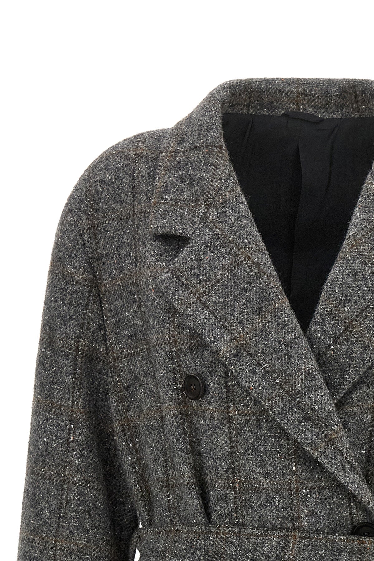 the brunello cucinelli coat defines luxury outerwear through a rigorous double-b