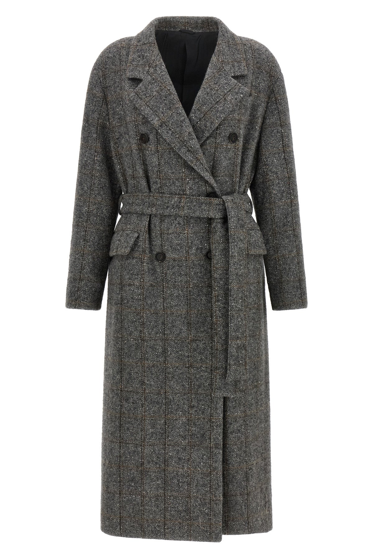 the brunello cucinelli coat defines luxury outerwear through a rigorous double-b