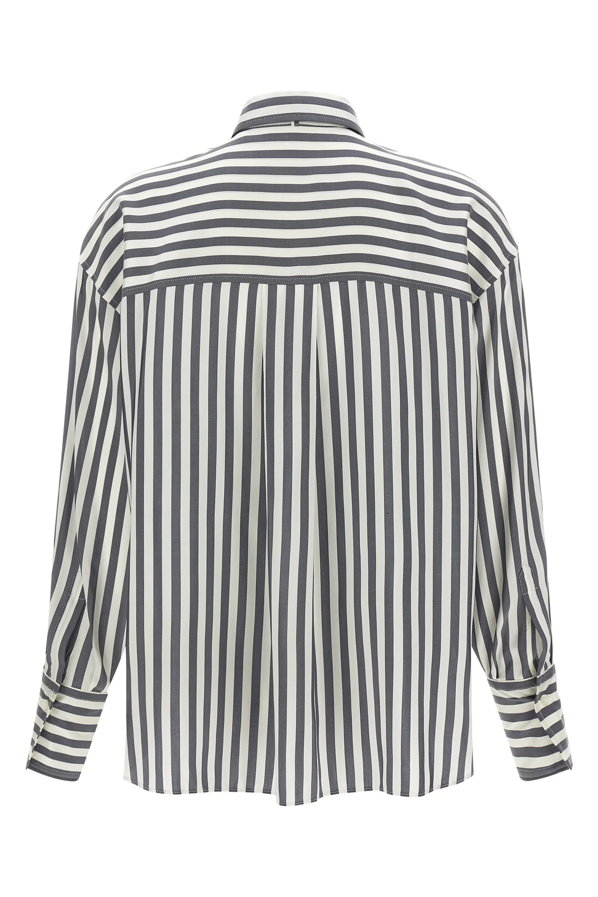 the brunello cucinelli pure silk shirt reinterprets the codes of classic tailori