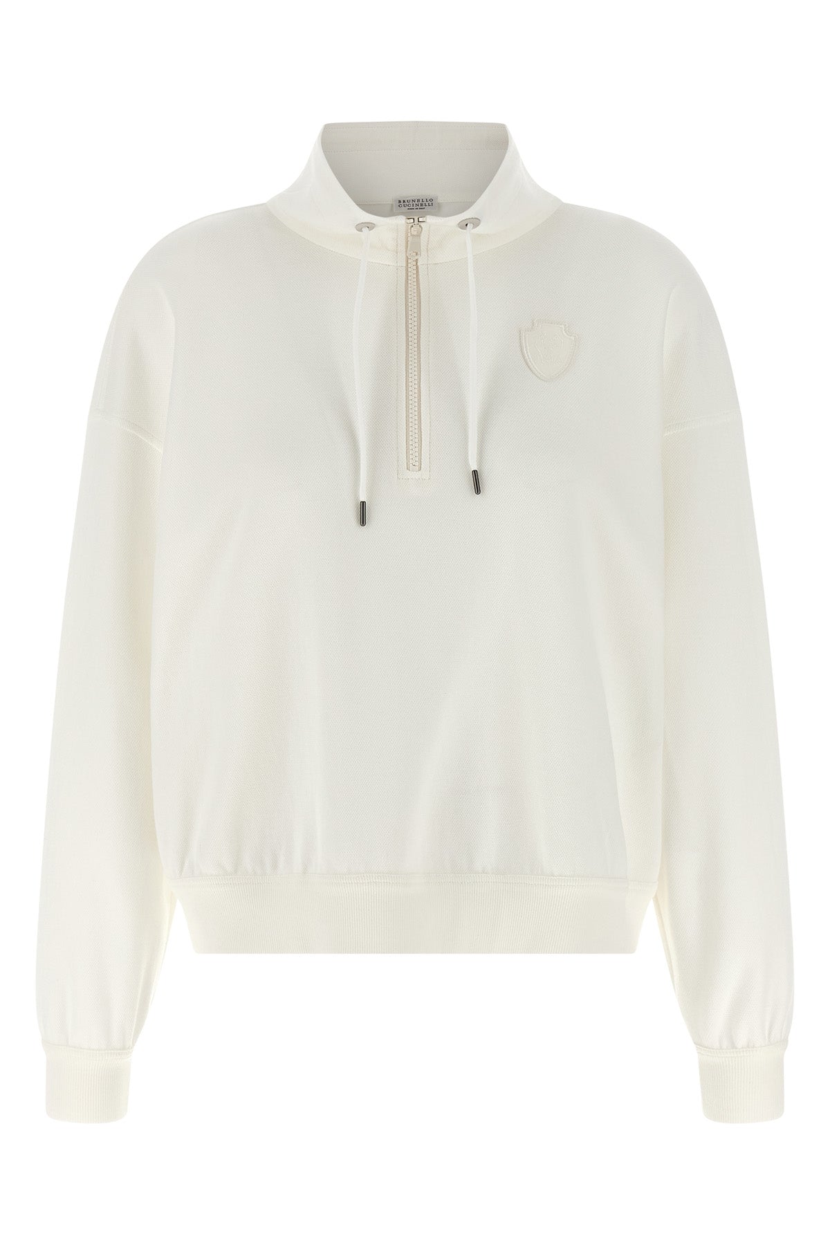 piqué cotton sweatshirt