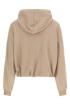 piqué cotton hoodie