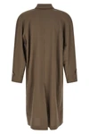 caligo embossed herringbone weave wool blend coat
