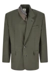 dawn rimini single-breasted virgin wool marzotto blazer