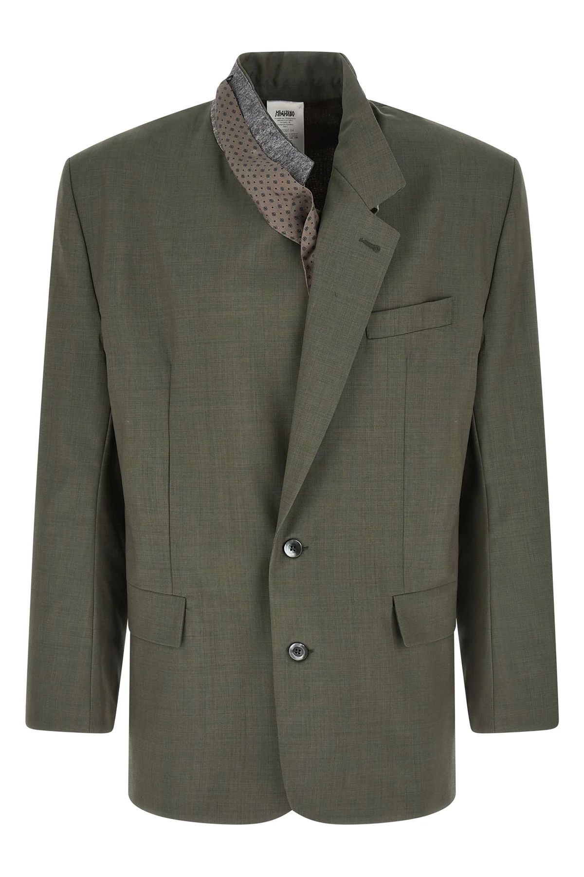 dawn rimini single-breasted virgin wool marzotto blazer
