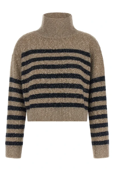 striped wool and cashmere blend sweater