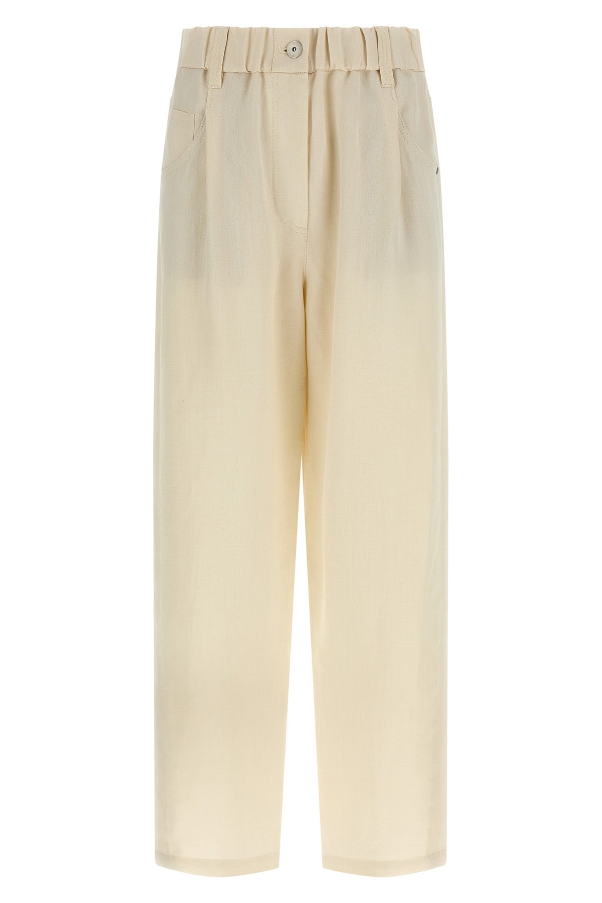 BRUNELLO CUCINELLI 42 five-pocket pants in linen blend