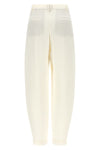 sartorial-inspired fluid linen blend twill pants