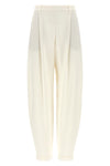 sartorial-inspired fluid linen blend twill pants