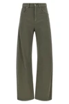 brunello cucinelli stretch cotton jeans define a wide-leg silhouette