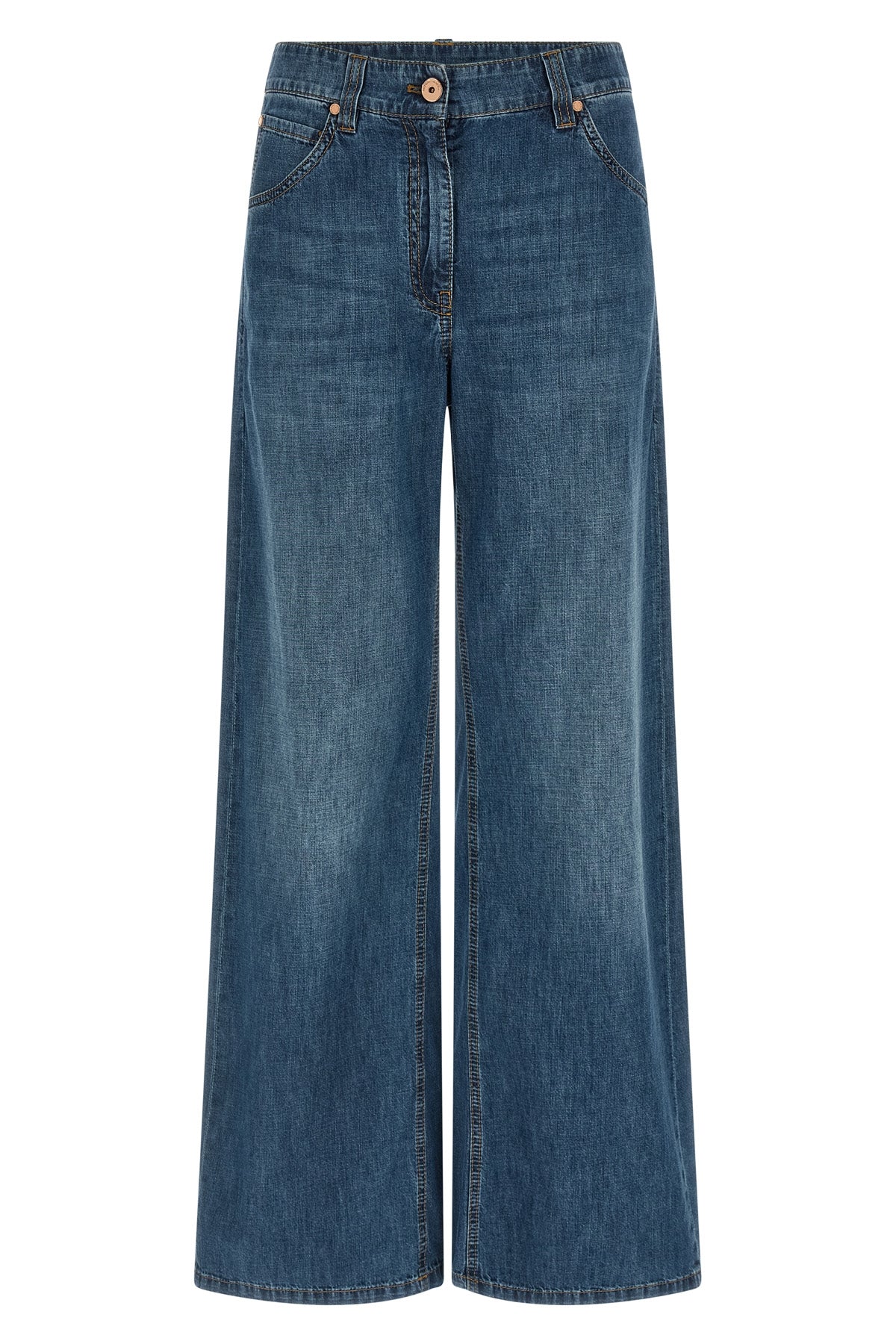 BRUNELLO CUCINELLI 44 light stonewashed cotton denim jeans