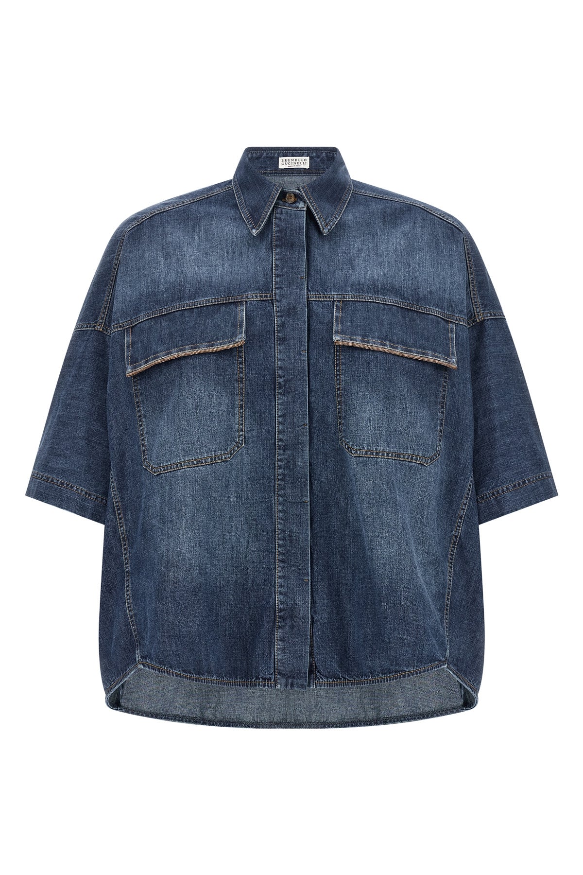 BRUNELLO CUCINELLI L light cotton denim shirt